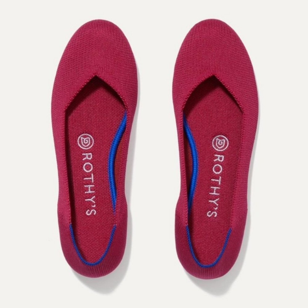 Rothys The Flat in Bright Red - Picture 1 of 5